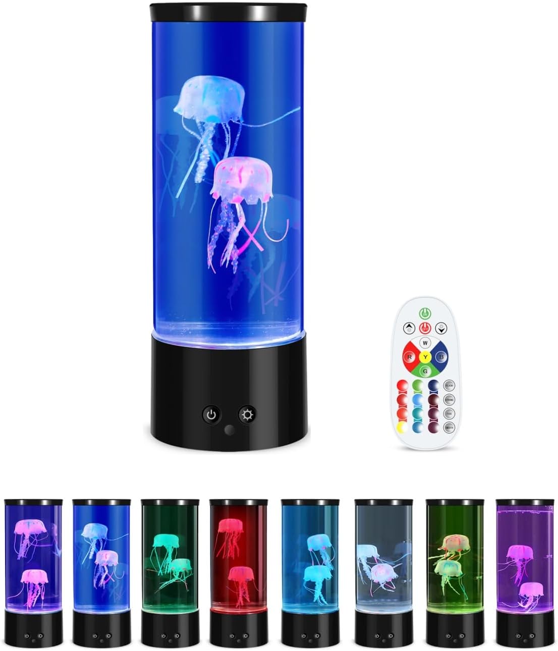 LED Jellyfish Lava Lamp,Jelly Fish Tank Lights,Sleep Aid Night Light