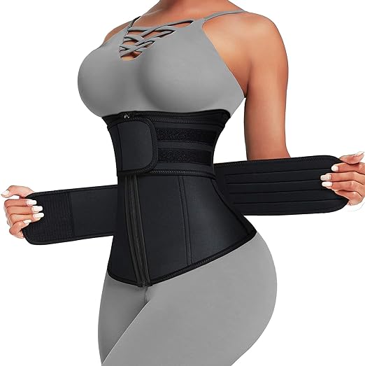 Waist Trainer for Women Plus Size Two Belts (sizes S – 5XL)