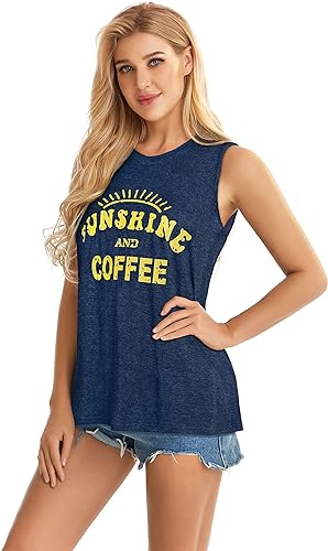 Sunshine And Coffee Print Tank Top