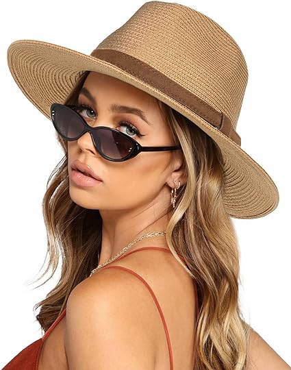 Wide Brim Straw Panama Hat Fedora